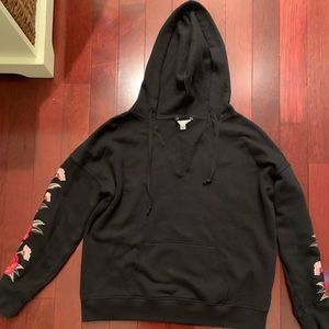 American Eagle Sweatshirt with Floral Sleeves